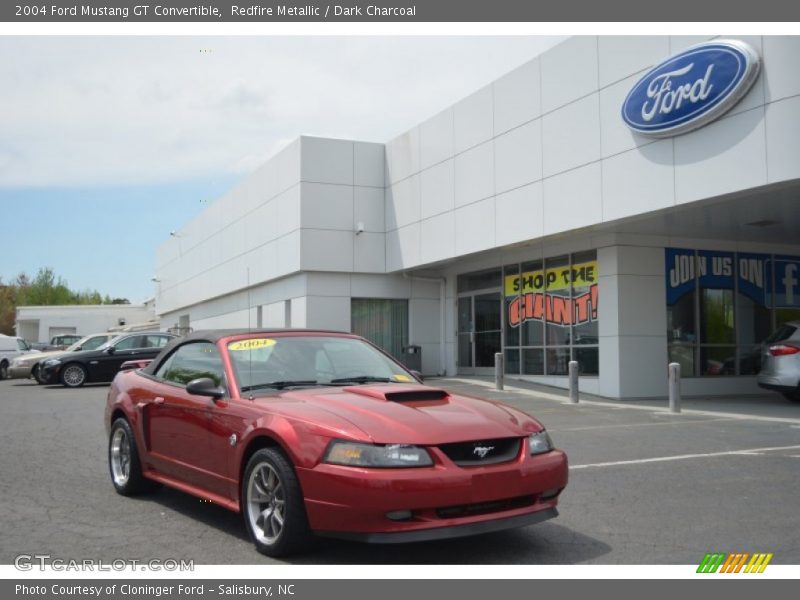 Redfire Metallic / Dark Charcoal 2004 Ford Mustang GT Convertible