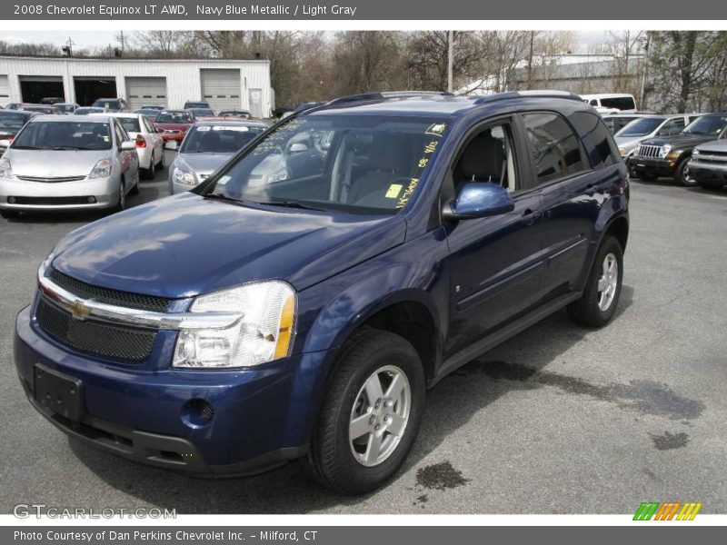 Navy Blue Metallic / Light Gray 2008 Chevrolet Equinox LT AWD
