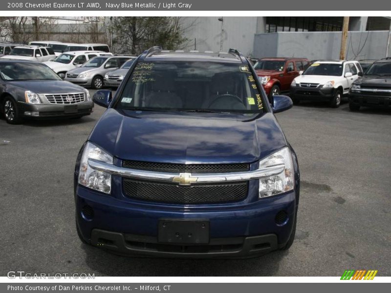 Navy Blue Metallic / Light Gray 2008 Chevrolet Equinox LT AWD