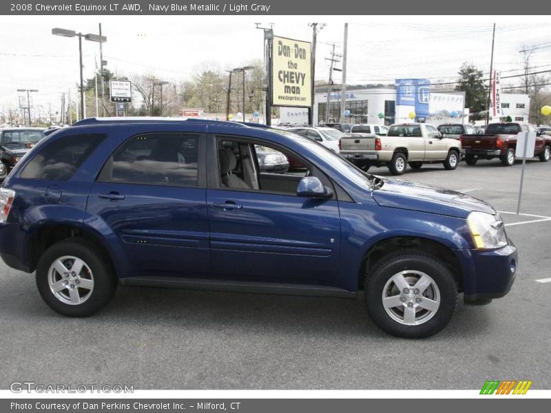 Navy Blue Metallic / Light Gray 2008 Chevrolet Equinox LT AWD