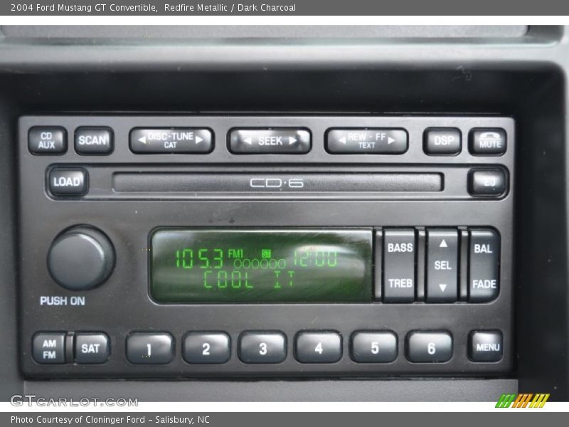 Audio System of 2004 Mustang GT Convertible