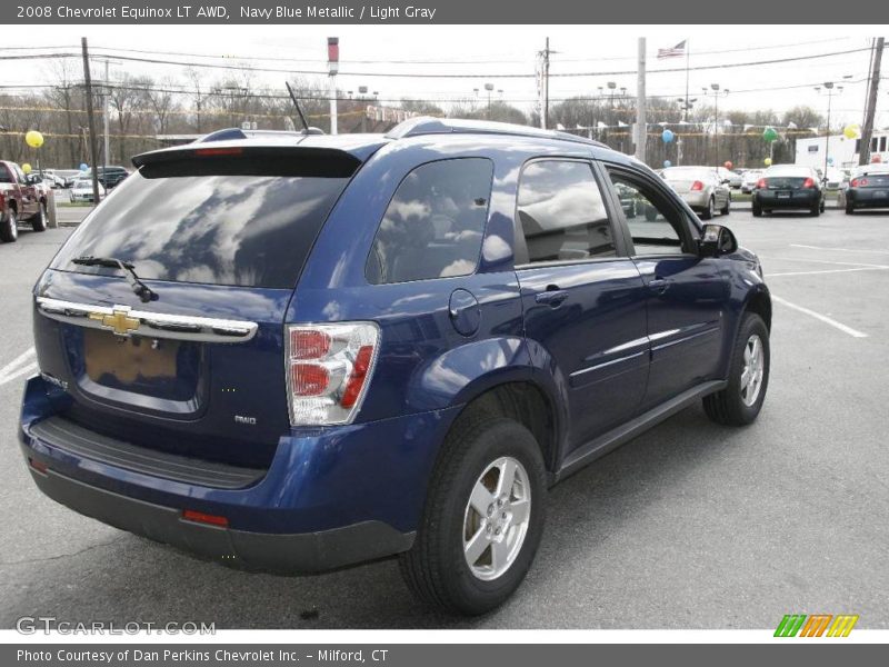 Navy Blue Metallic / Light Gray 2008 Chevrolet Equinox LT AWD