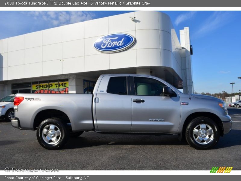 Silver Sky Metallic / Graphite Gray 2008 Toyota Tundra SR5 TRD Double Cab 4x4