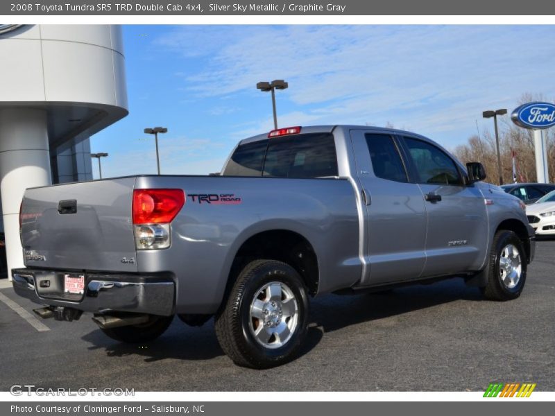 Silver Sky Metallic / Graphite Gray 2008 Toyota Tundra SR5 TRD Double Cab 4x4