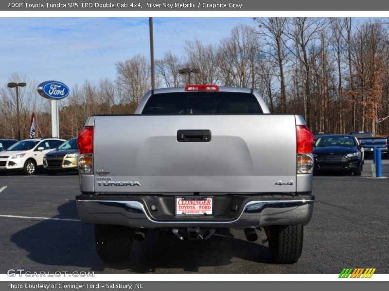 Silver Sky Metallic / Graphite Gray 2008 Toyota Tundra SR5 TRD Double Cab 4x4