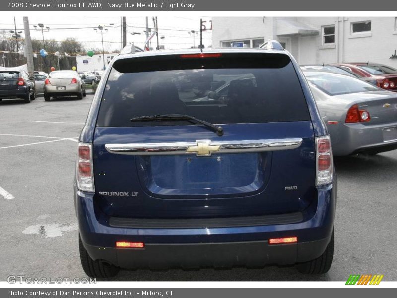 Navy Blue Metallic / Light Gray 2008 Chevrolet Equinox LT AWD