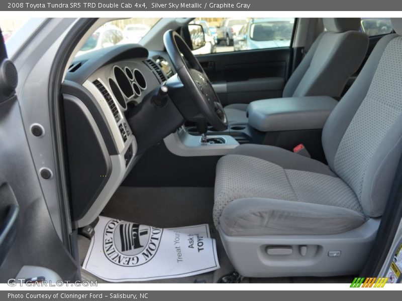 Silver Sky Metallic / Graphite Gray 2008 Toyota Tundra SR5 TRD Double Cab 4x4