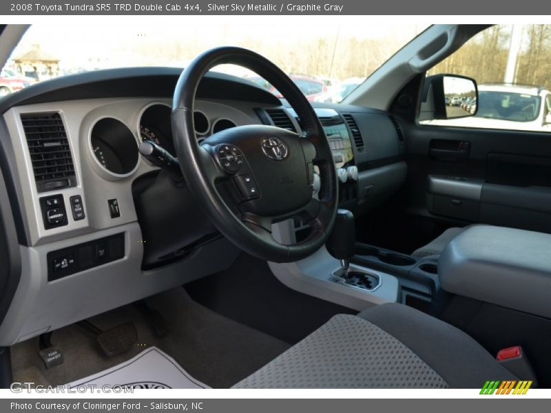 Silver Sky Metallic / Graphite Gray 2008 Toyota Tundra SR5 TRD Double Cab 4x4