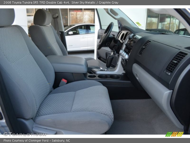 Silver Sky Metallic / Graphite Gray 2008 Toyota Tundra SR5 TRD Double Cab 4x4