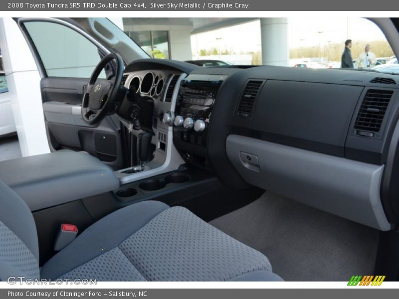 Silver Sky Metallic / Graphite Gray 2008 Toyota Tundra SR5 TRD Double Cab 4x4