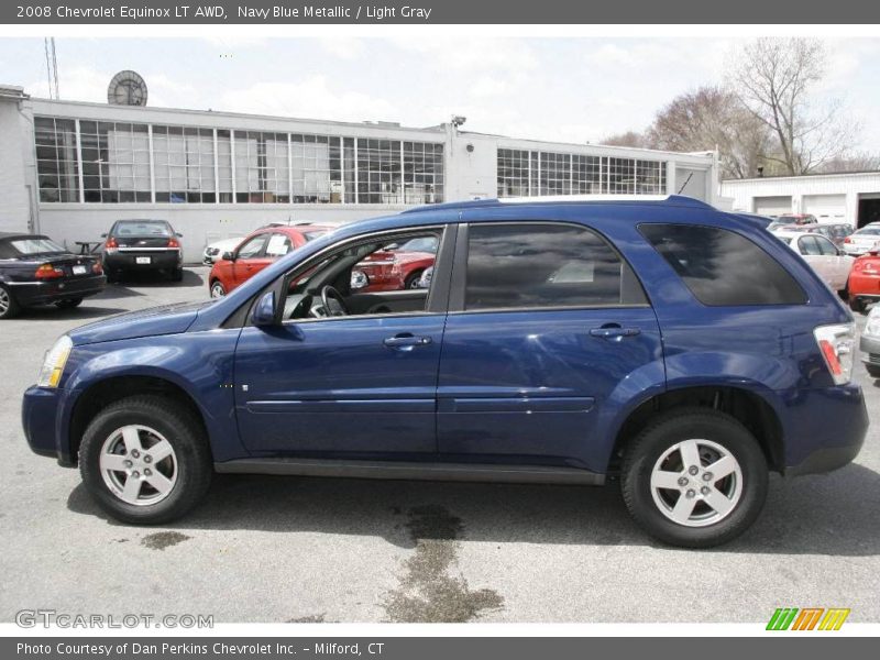 Navy Blue Metallic / Light Gray 2008 Chevrolet Equinox LT AWD