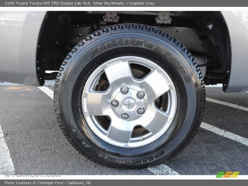Silver Sky Metallic / Graphite Gray 2008 Toyota Tundra SR5 TRD Double Cab 4x4