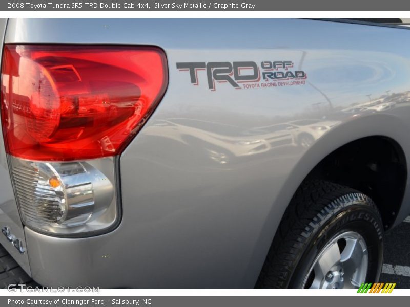 Silver Sky Metallic / Graphite Gray 2008 Toyota Tundra SR5 TRD Double Cab 4x4