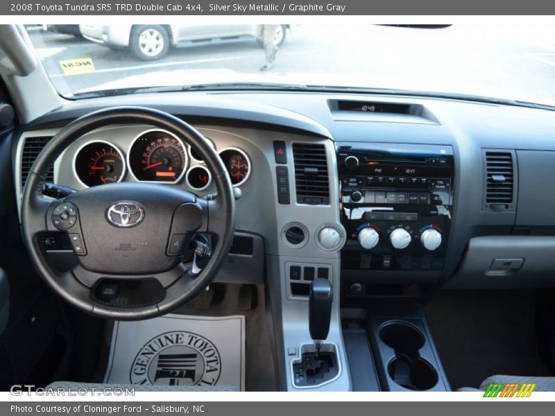 Silver Sky Metallic / Graphite Gray 2008 Toyota Tundra SR5 TRD Double Cab 4x4