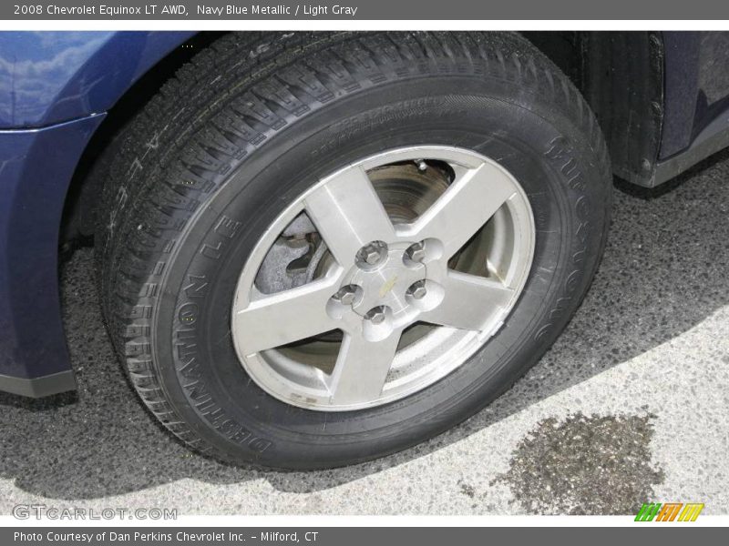 Navy Blue Metallic / Light Gray 2008 Chevrolet Equinox LT AWD