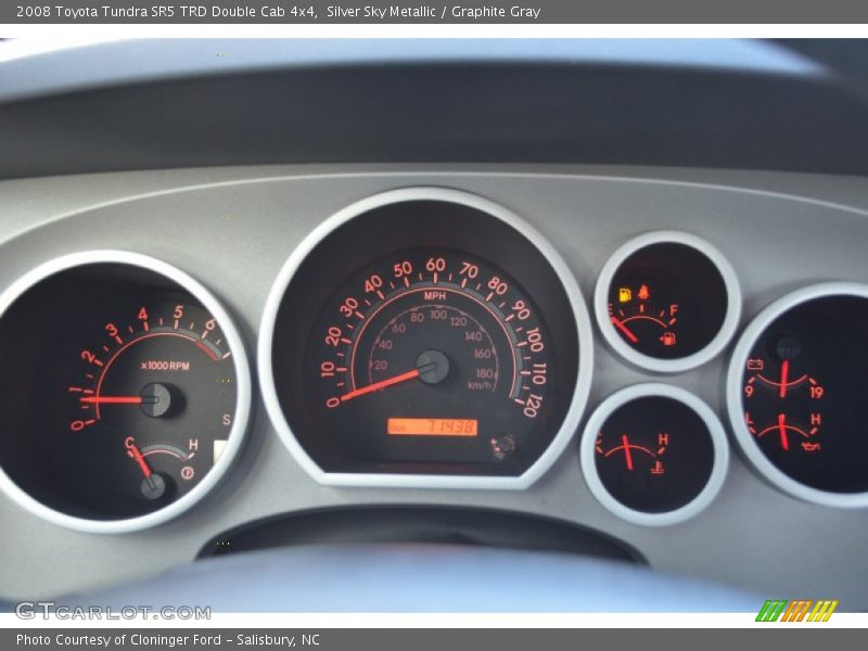Silver Sky Metallic / Graphite Gray 2008 Toyota Tundra SR5 TRD Double Cab 4x4