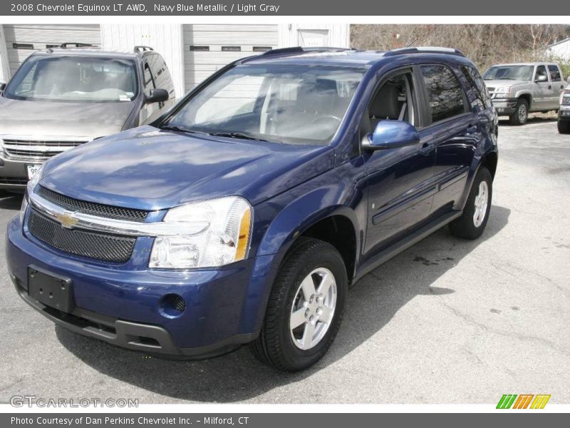 Navy Blue Metallic / Light Gray 2008 Chevrolet Equinox LT AWD