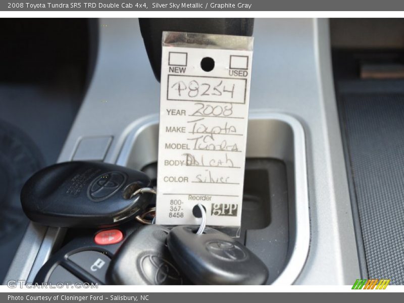 Silver Sky Metallic / Graphite Gray 2008 Toyota Tundra SR5 TRD Double Cab 4x4
