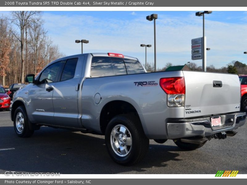 Silver Sky Metallic / Graphite Gray 2008 Toyota Tundra SR5 TRD Double Cab 4x4