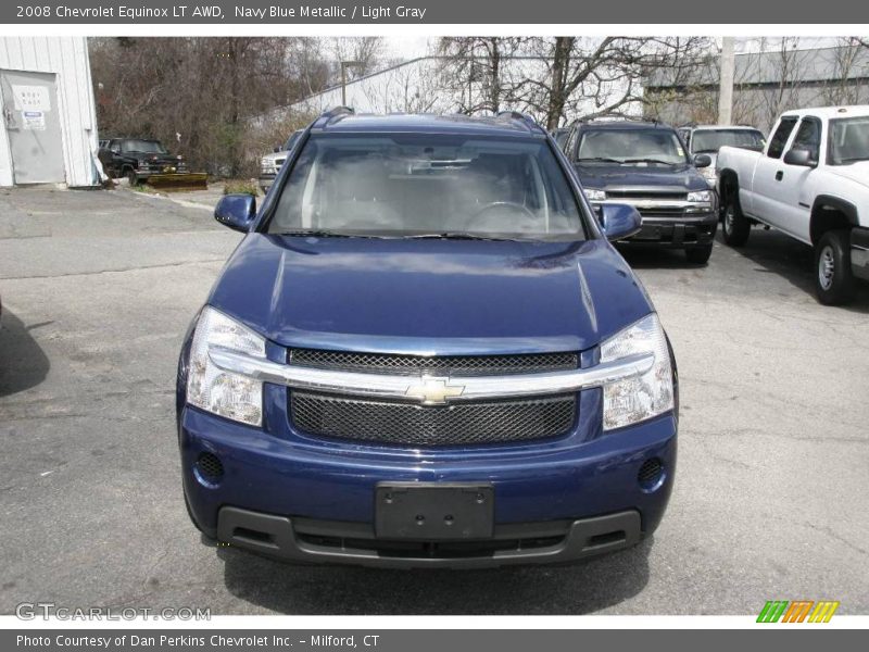 Navy Blue Metallic / Light Gray 2008 Chevrolet Equinox LT AWD