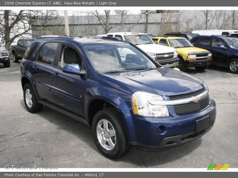 Navy Blue Metallic / Light Gray 2008 Chevrolet Equinox LT AWD