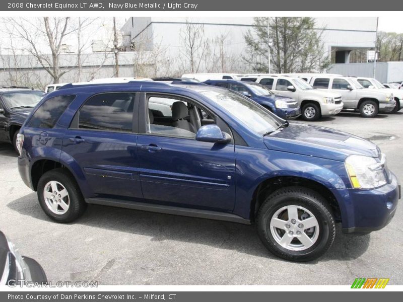 Navy Blue Metallic / Light Gray 2008 Chevrolet Equinox LT AWD