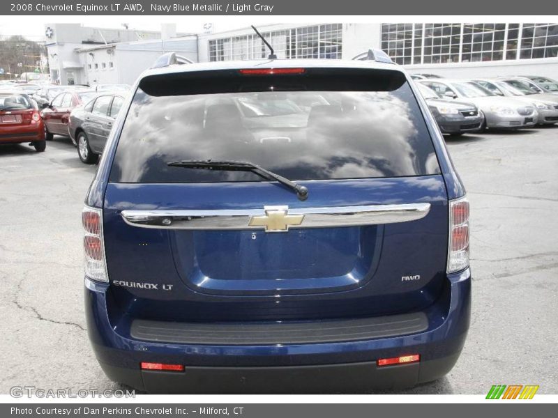 Navy Blue Metallic / Light Gray 2008 Chevrolet Equinox LT AWD