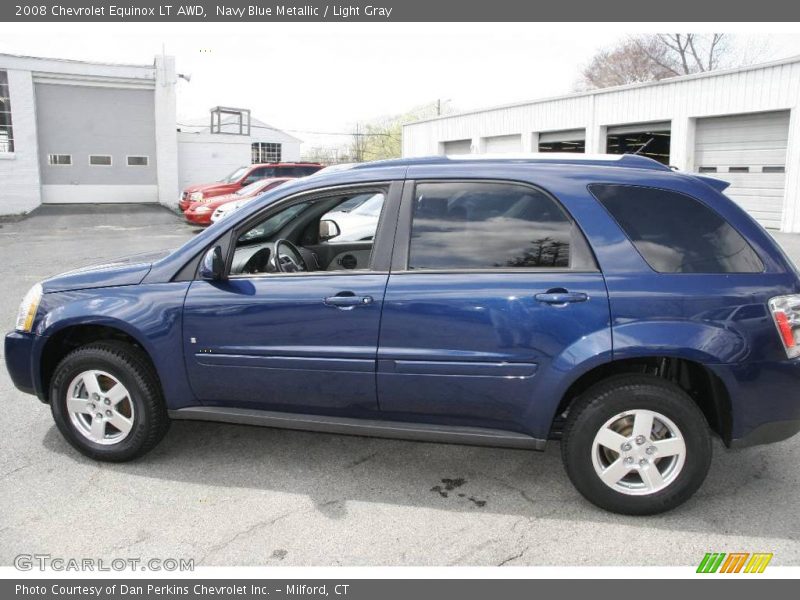 Navy Blue Metallic / Light Gray 2008 Chevrolet Equinox LT AWD