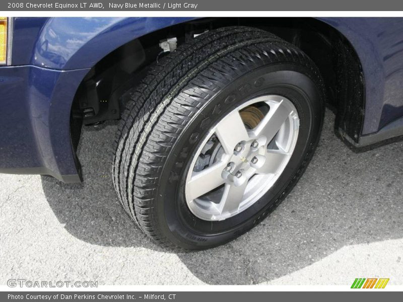 Navy Blue Metallic / Light Gray 2008 Chevrolet Equinox LT AWD