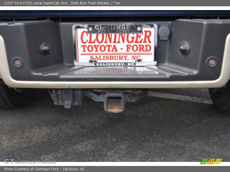Dark Blue Pearl Metallic / Tan 2007 Ford F150 Lariat SuperCab 4x4