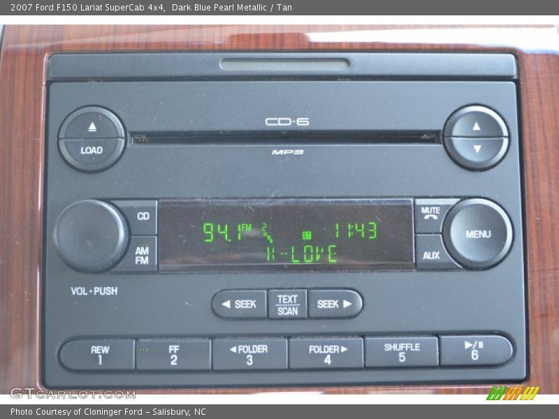 Dark Blue Pearl Metallic / Tan 2007 Ford F150 Lariat SuperCab 4x4