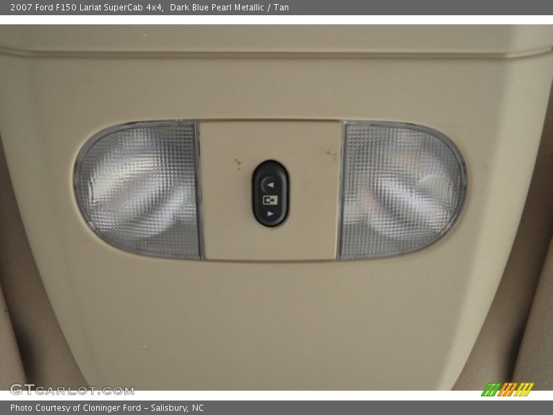 Dark Blue Pearl Metallic / Tan 2007 Ford F150 Lariat SuperCab 4x4