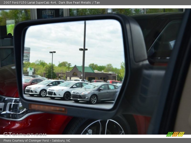 Dark Blue Pearl Metallic / Tan 2007 Ford F150 Lariat SuperCab 4x4