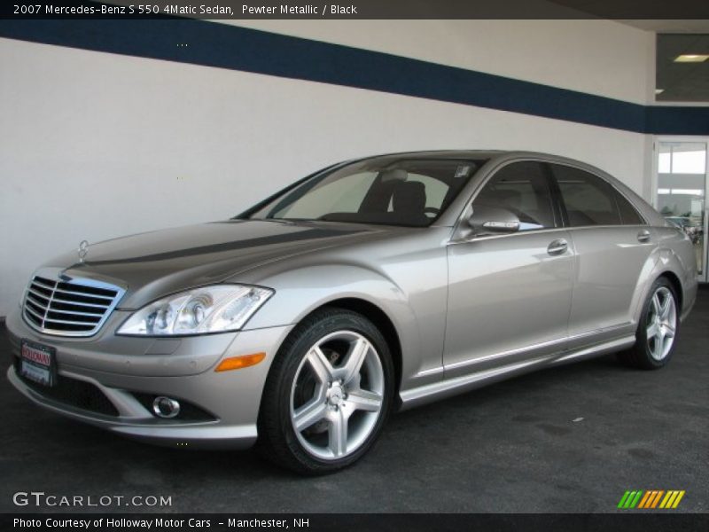 Pewter Metallic / Black 2007 Mercedes-Benz S 550 4Matic Sedan