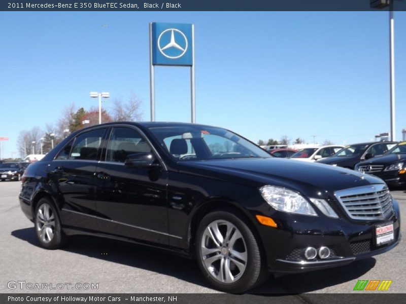 Black / Black 2011 Mercedes-Benz E 350 BlueTEC Sedan