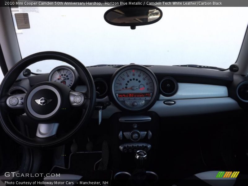 Horizon Blue Metallic / Camden Tech White Leather/Carbon Black 2010 Mini Cooper Camden 50th Anniversary Hardtop