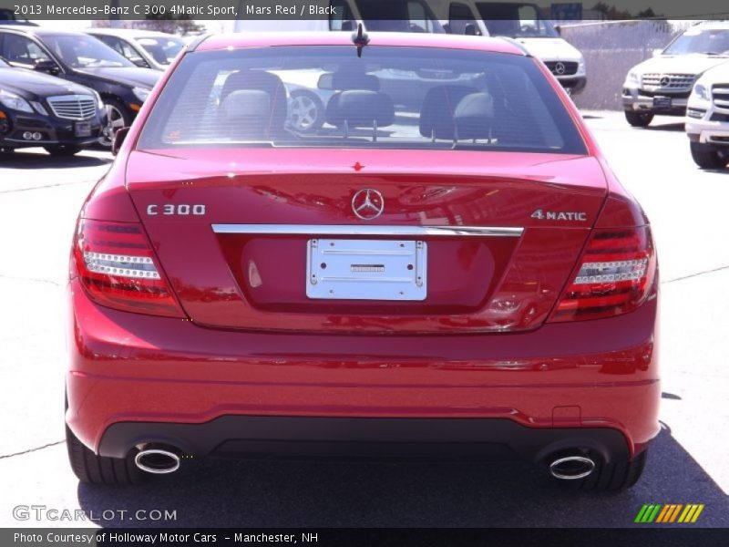 Mars Red / Black 2013 Mercedes-Benz C 300 4Matic Sport