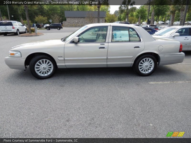 Smokestone Metallic / Light Camel 2009 Mercury Grand Marquis LS