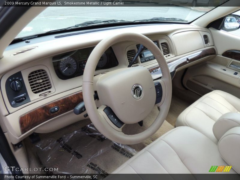 Smokestone Metallic / Light Camel 2009 Mercury Grand Marquis LS