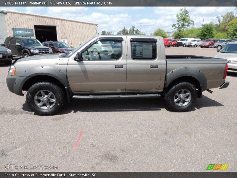 Granite Metallic / Gray 2003 Nissan Frontier XE V6 Crew Cab
