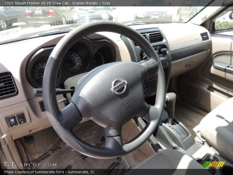 Granite Metallic / Gray 2003 Nissan Frontier XE V6 Crew Cab