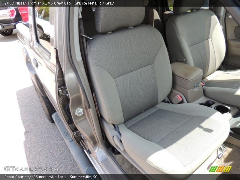 Granite Metallic / Gray 2003 Nissan Frontier XE V6 Crew Cab