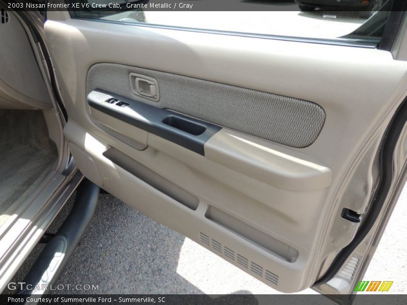 Granite Metallic / Gray 2003 Nissan Frontier XE V6 Crew Cab