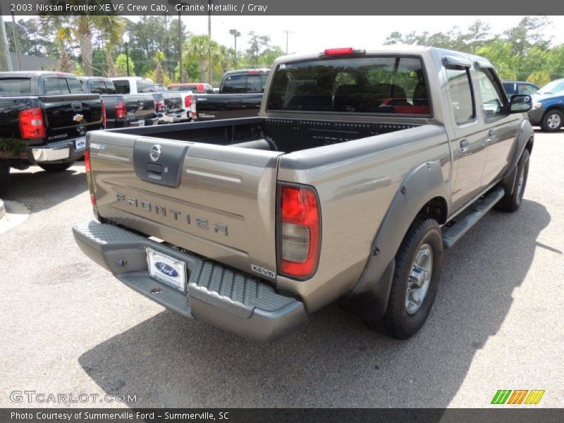 Granite Metallic / Gray 2003 Nissan Frontier XE V6 Crew Cab
