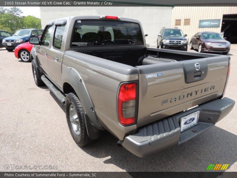 Granite Metallic / Gray 2003 Nissan Frontier XE V6 Crew Cab