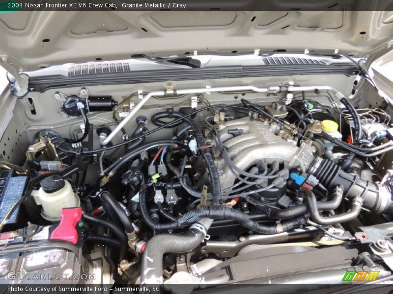 Granite Metallic / Gray 2003 Nissan Frontier XE V6 Crew Cab