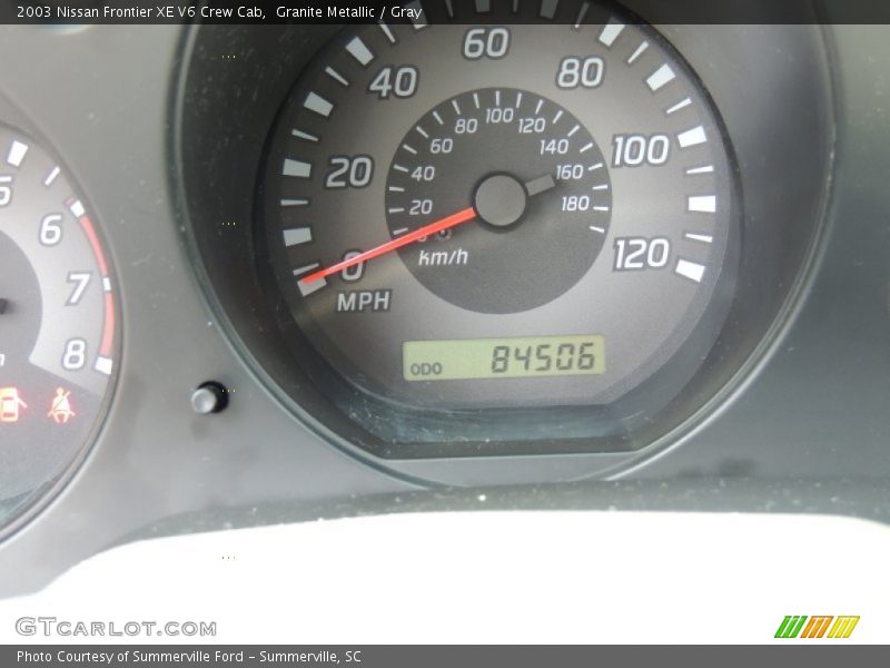 Granite Metallic / Gray 2003 Nissan Frontier XE V6 Crew Cab