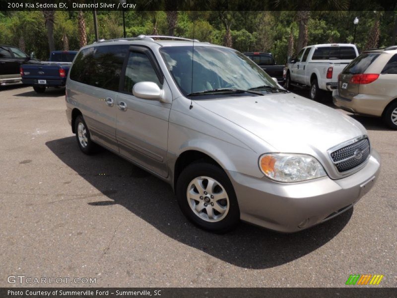 Diamond Silver / Gray 2004 Kia Sedona EX