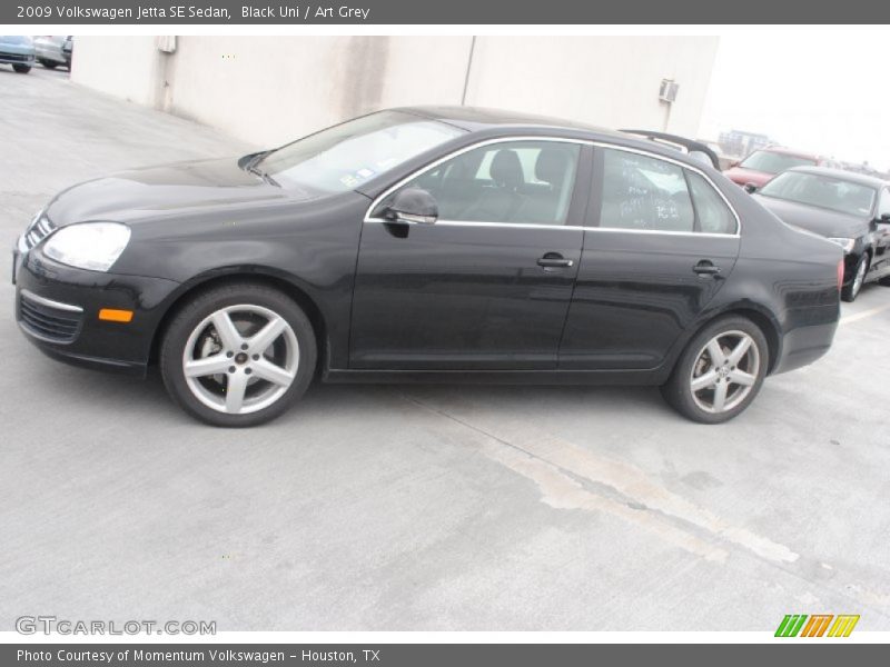 Black Uni / Art Grey 2009 Volkswagen Jetta SE Sedan