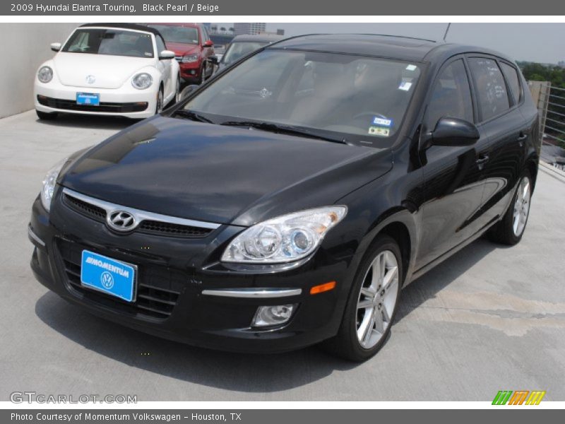 Black Pearl / Beige 2009 Hyundai Elantra Touring
